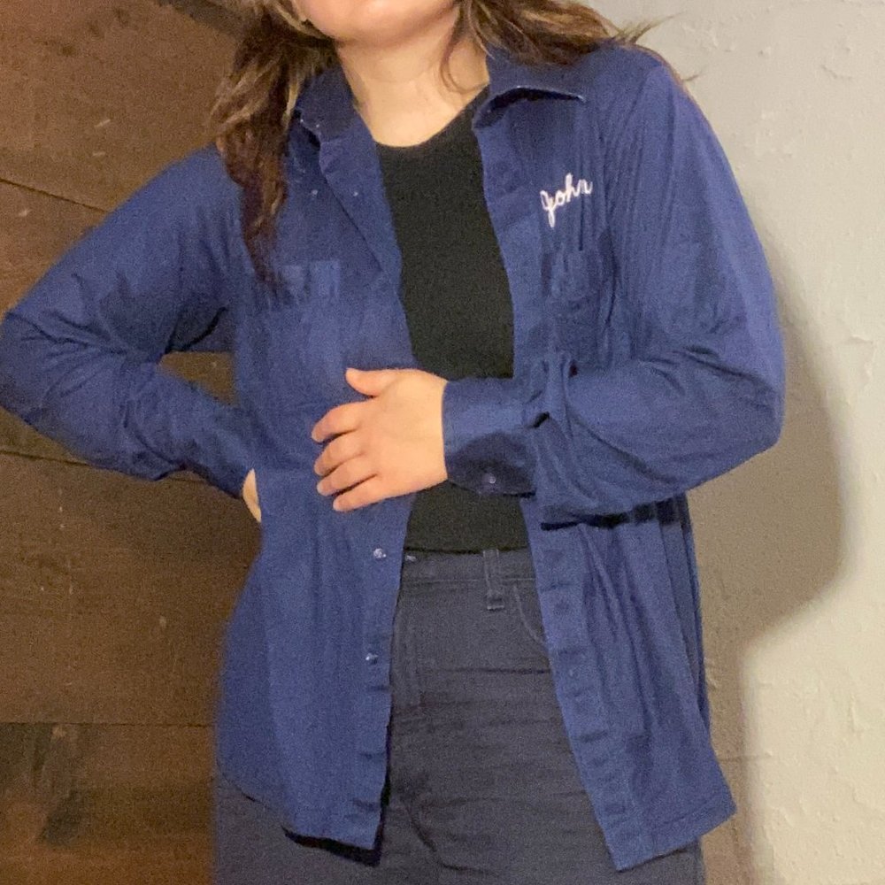 Vintage Monogrammed Button Down - image 7